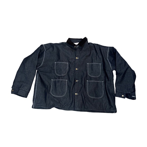 Charm-Tex Other - Charm Tex Jail Supplies Denim Jacket Mens 5XL Lined Heavy Field Chore Barn Coat